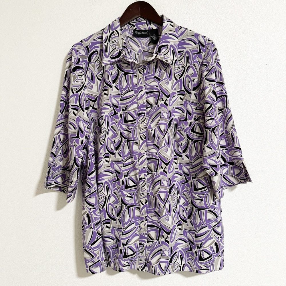 Maggie Barnes Geometric Print Blouse 14/16